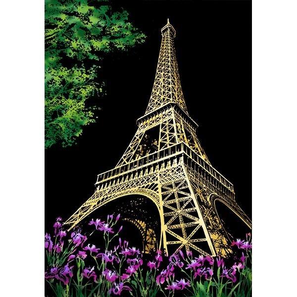 Torre Eiffel con flores